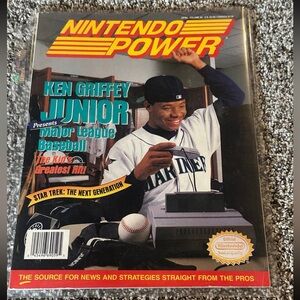 Ken Griffey Jr Super Nintendo Power Baseball Magazine from April 1994 Seattle